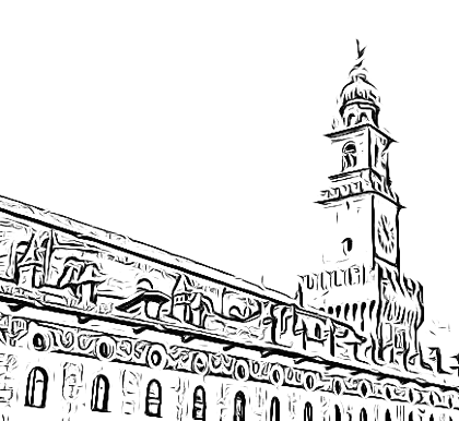 La Torre del Bramante di Vigevano, disegno